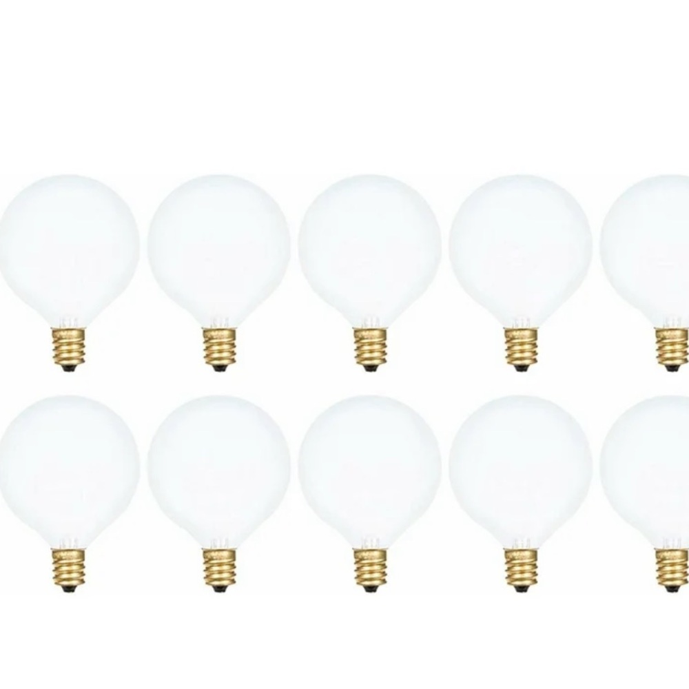 LED Globe Bulb Pack — Frosted White (12-Pack)